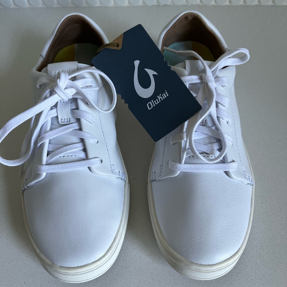 Olukai Pehuea Li Ili White Sneakers
